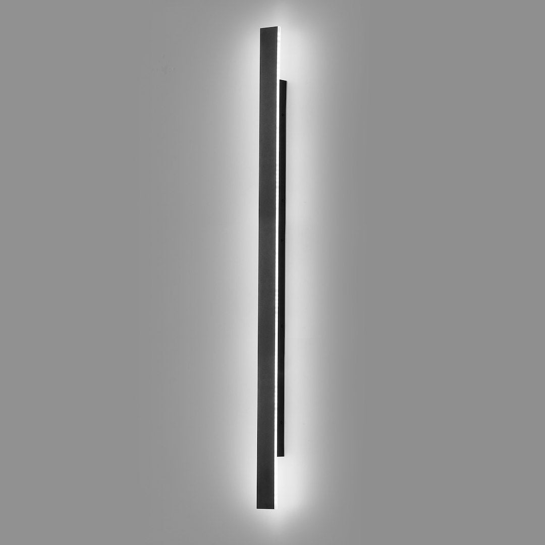 Wow II Black IP54 Outdoor Wall Light 120cm