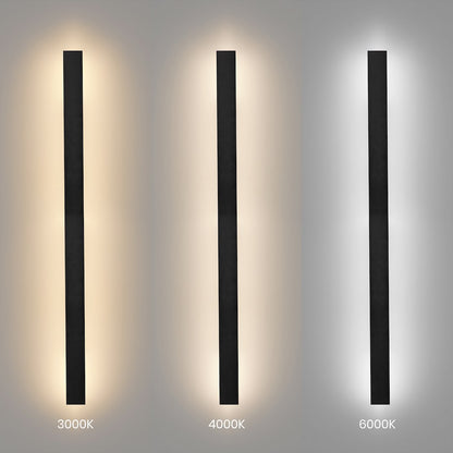 Wow II Black IP54 Outdoor Wall Light 120cm