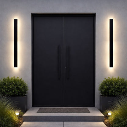 Wow II Black IP54 Outdoor Wall Light 120cm