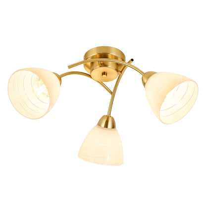 Clara Gold 3 Light Glass Ceiling Light