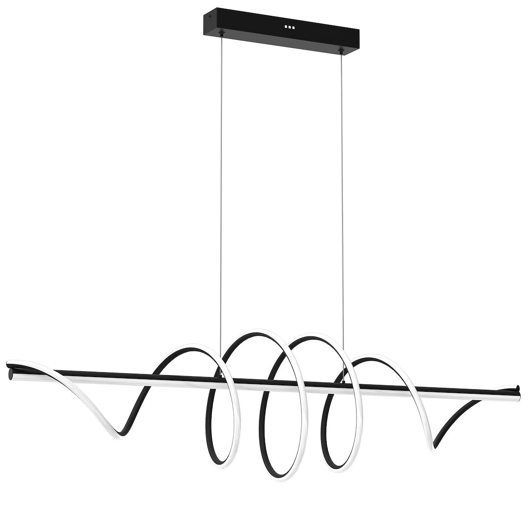Twist Black Pendant Light