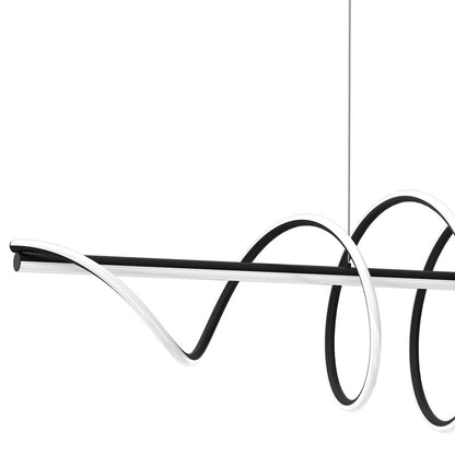 Twist Black Pendant Light