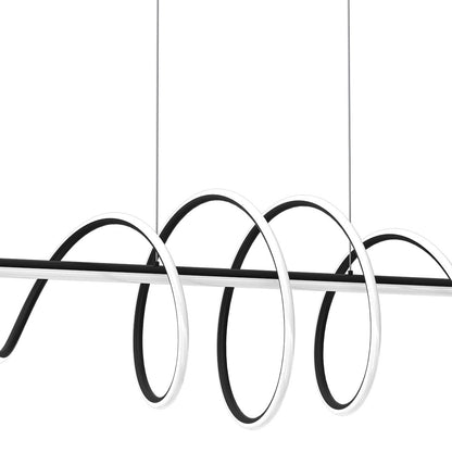Twist Black Pendant Light