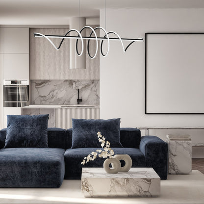 Twist Black Pendant Light