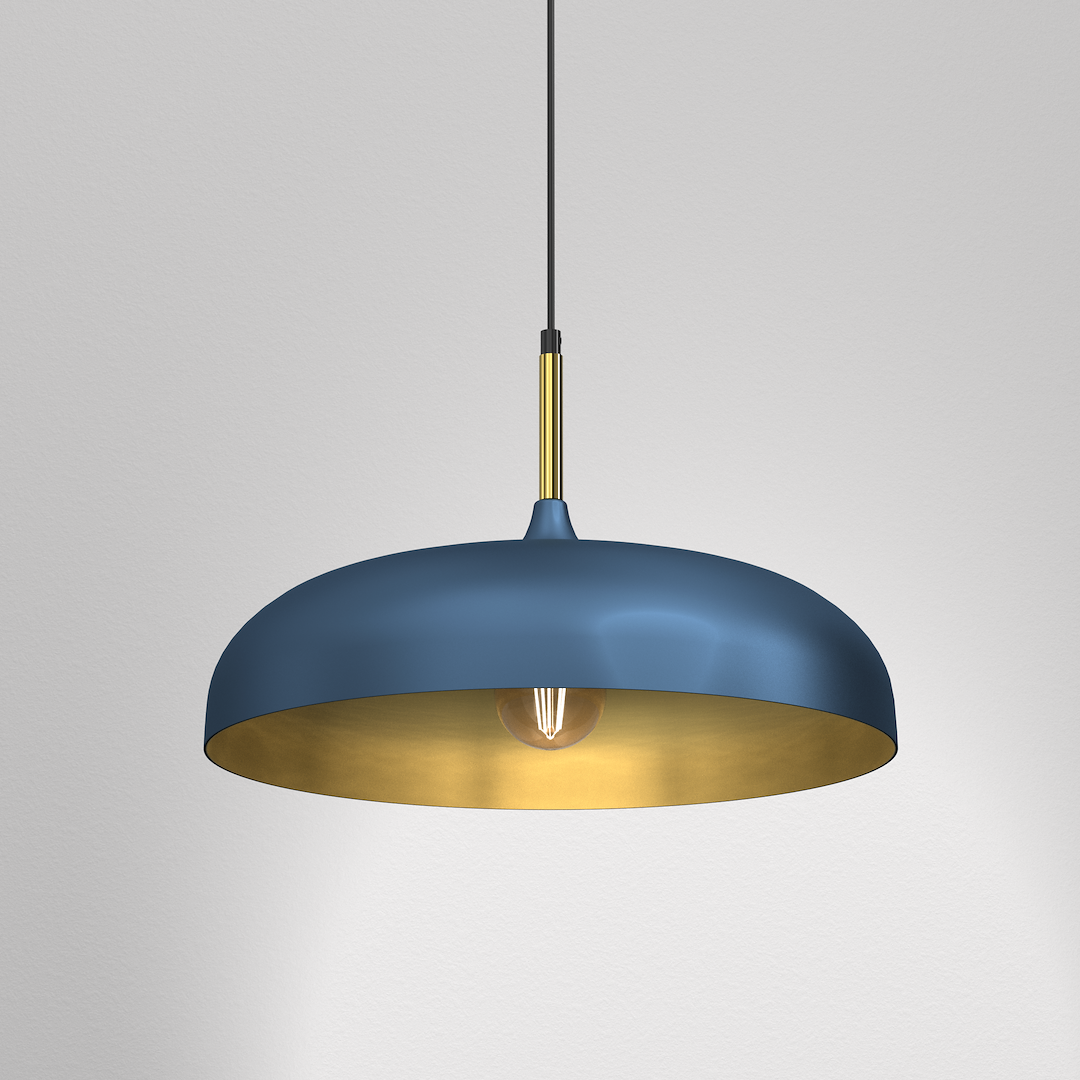 Lincoln Blue & Gold Pendant