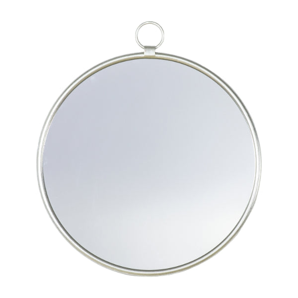 Monson Silver Round Mirror 61x70cm