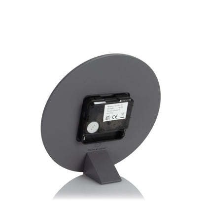 Thomas Kent Mulberry Mantel Clock Graphite Silver