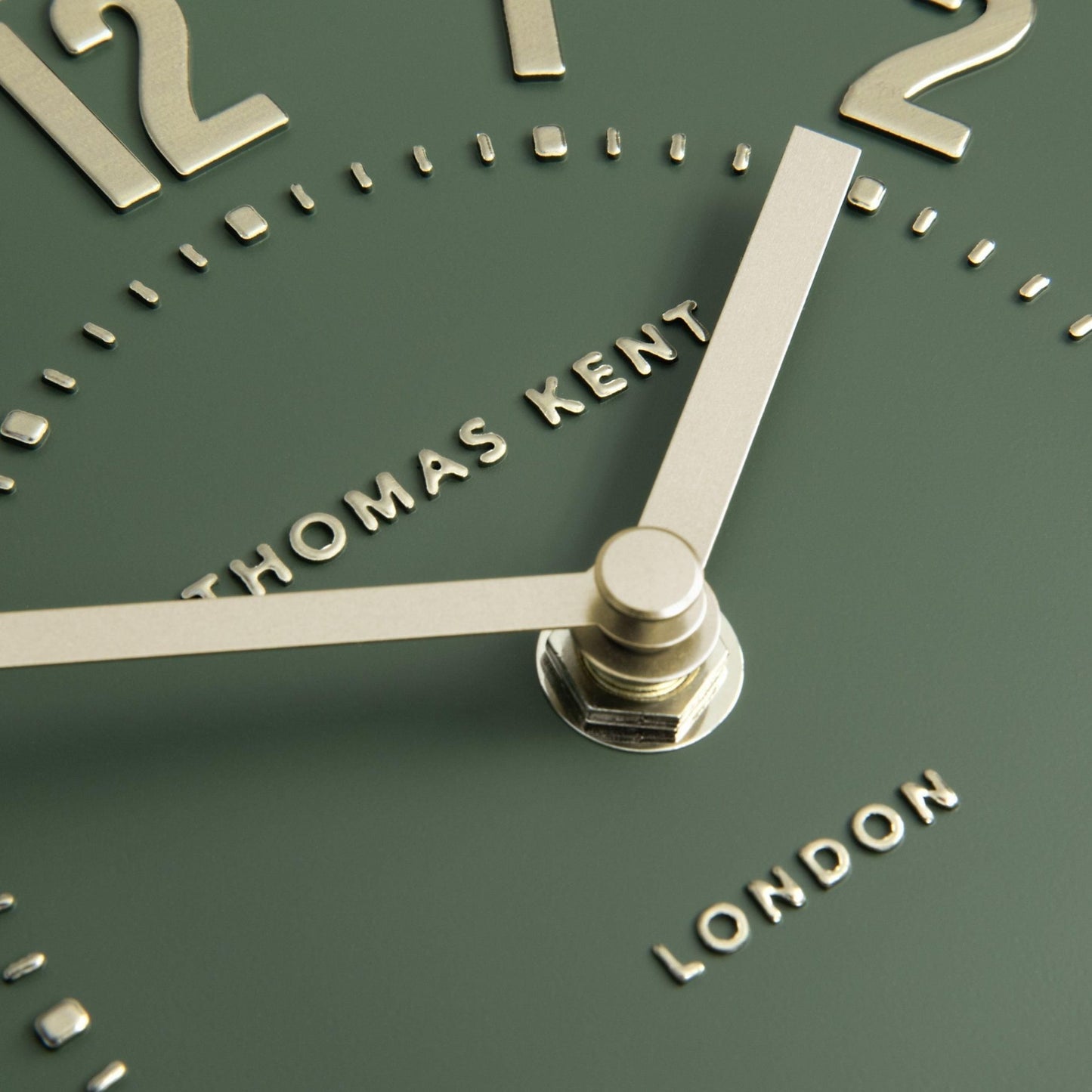 Thomas Kent Mulberry Mantel Clock Olive Green