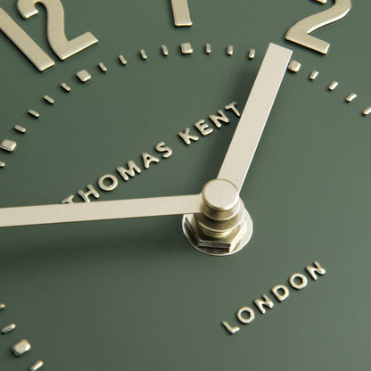 Thomas Kent Mulberry Mantel Clock Olive Green