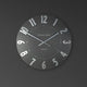 Thomas Kent Mulberry 20" Wall Clock Graphite Silver