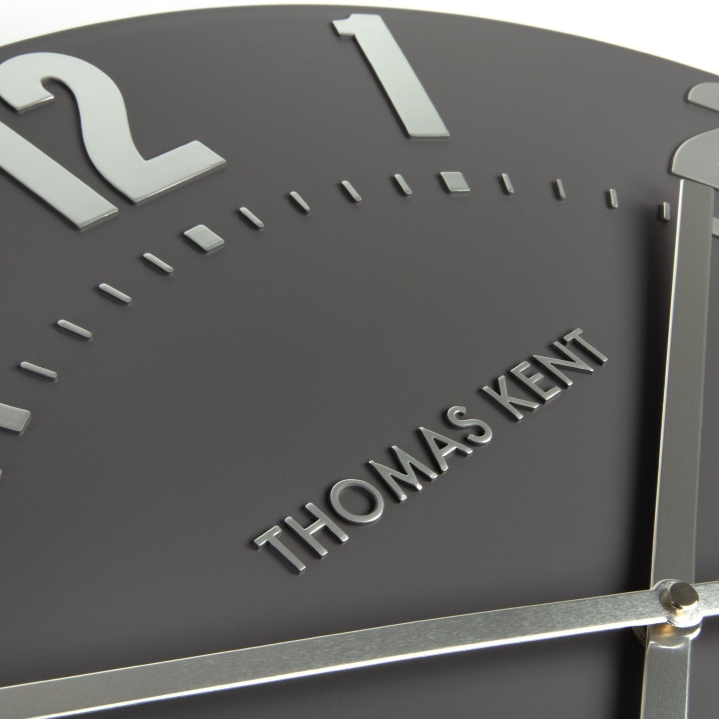 Thomas Kent Mulberry 20" Wall Clock Graphite Silver