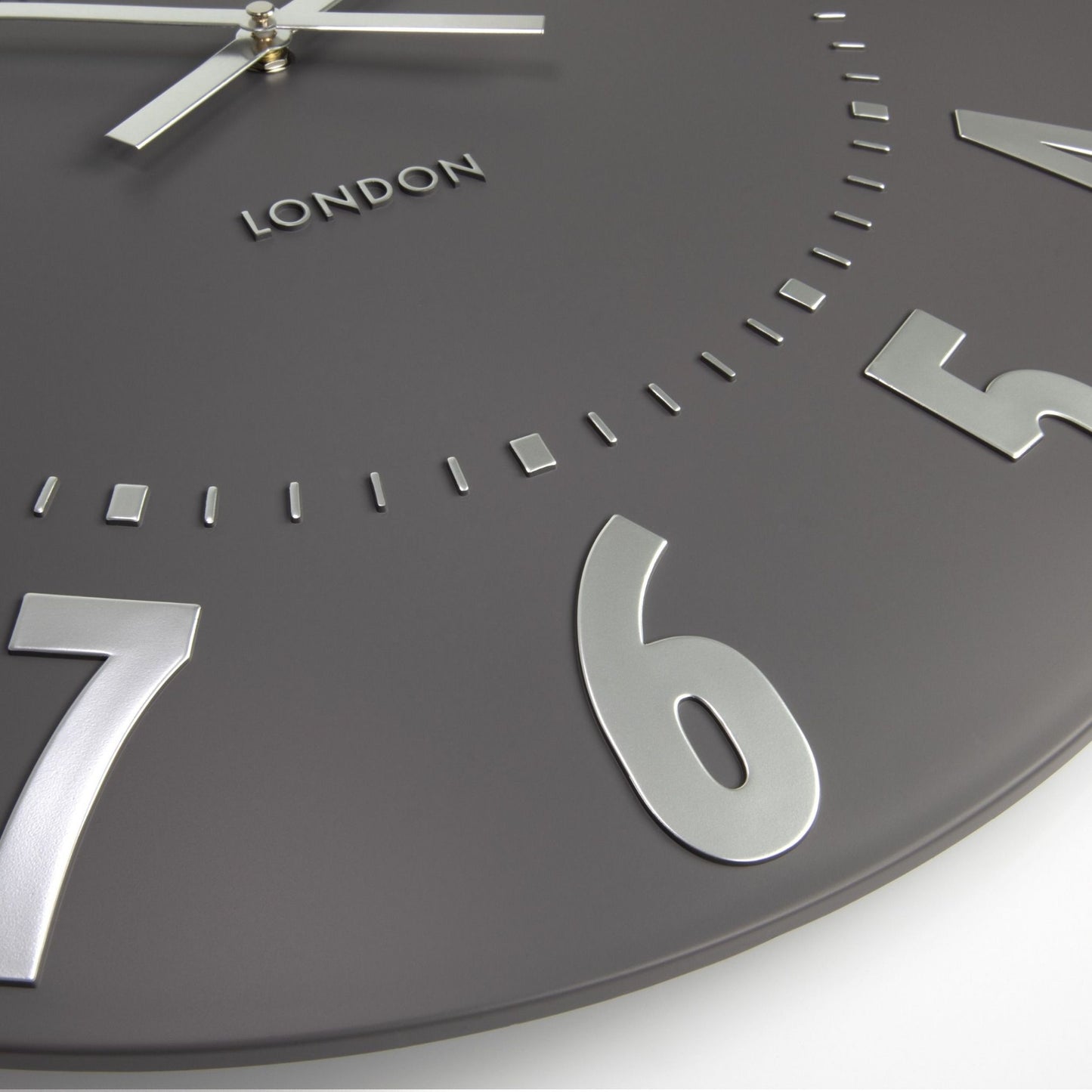 Thomas Kent Mulberry 20" Wall Clock Graphite Silver