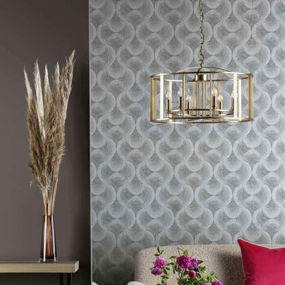 Myka 6 Light Gold Ceiling Pendant