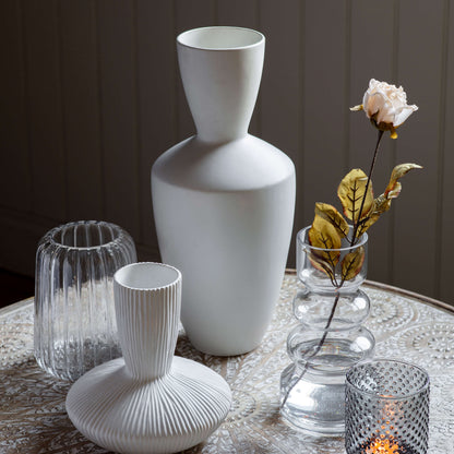 Naru White Vase
