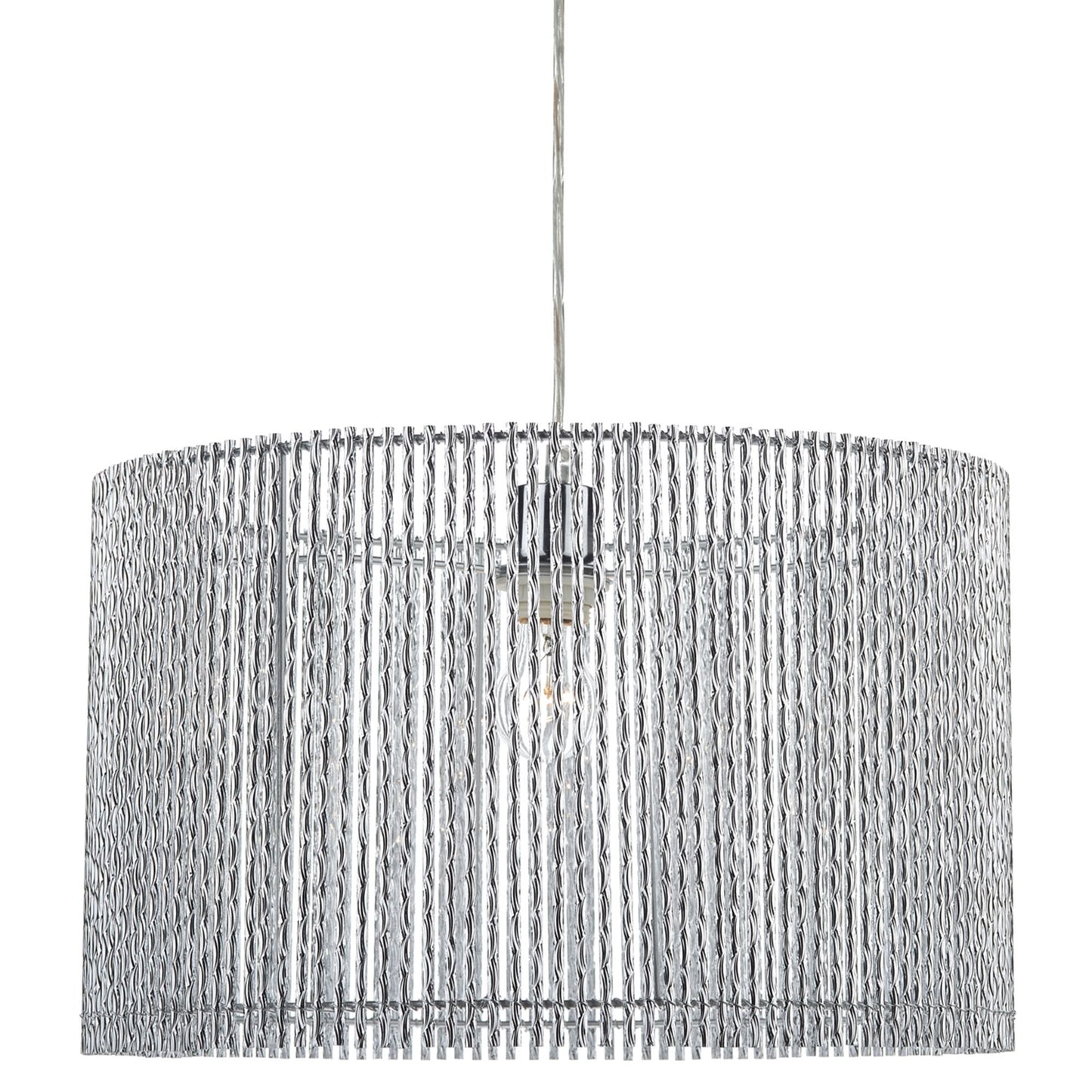 Lillia Silver Large Easy Fit Pendant Light Shade