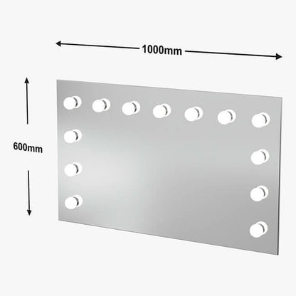 PRE ORDER FOR THE END OF AUGUST - Nicole Hollywood Mirror Wall Mounted 100x60cm