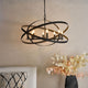 Nitya 8 Light Matte Black Pendant Ceiling Light