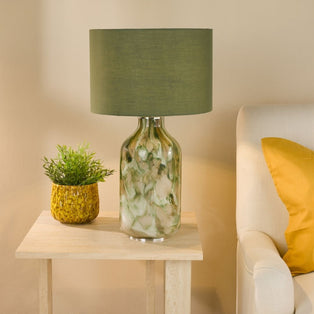 Nuria Green Glass Table Lamp