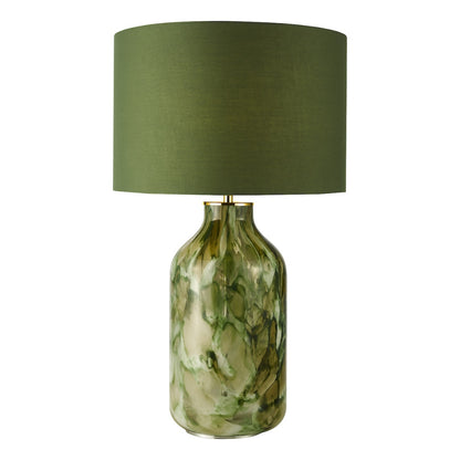 Nuria Green Glass Table Lamp