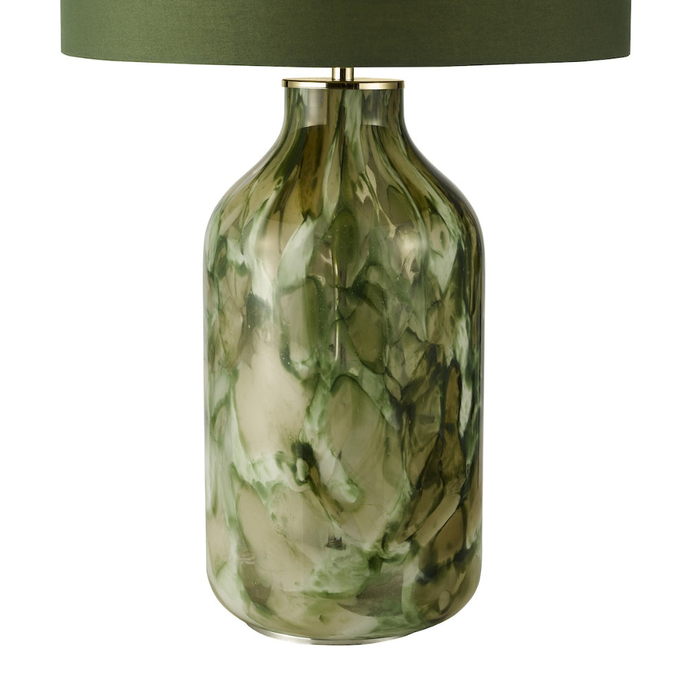 Nuria Green Glass Table Lamp