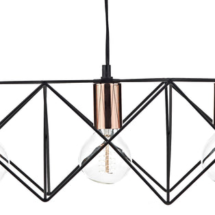 Olson 3 Light Black Ceiling Light