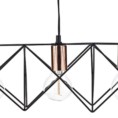 Olson 3 Light Black Ceiling Light
