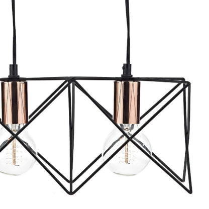 Olson 3 Light Black Ceiling Light
