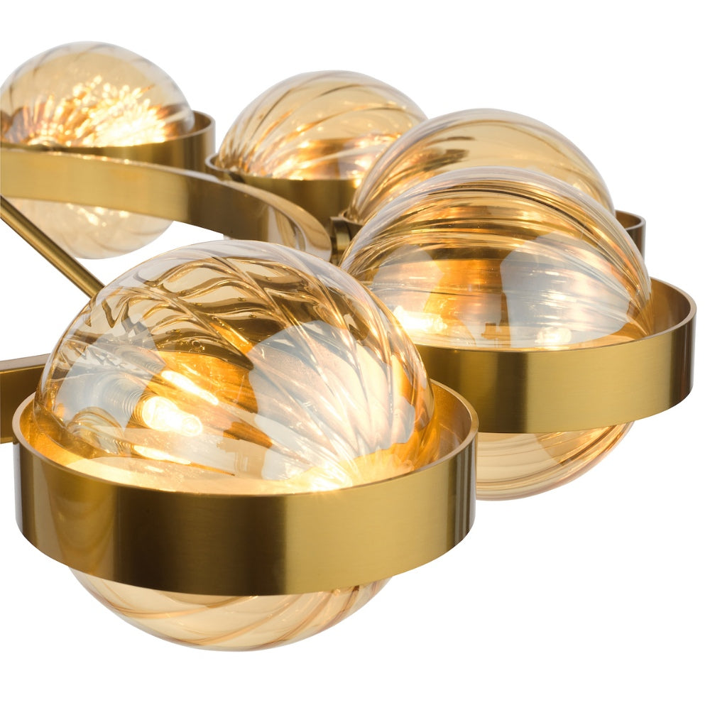 Ophira 12-Light Antique Gold Pendant