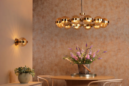 Ophira 12-Light Antique Gold Pendant