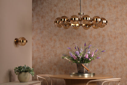 Ophira 12-Light Antique Gold Pendant