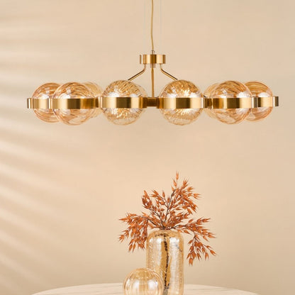 Ophira 12-Light Antique Gold Pendant