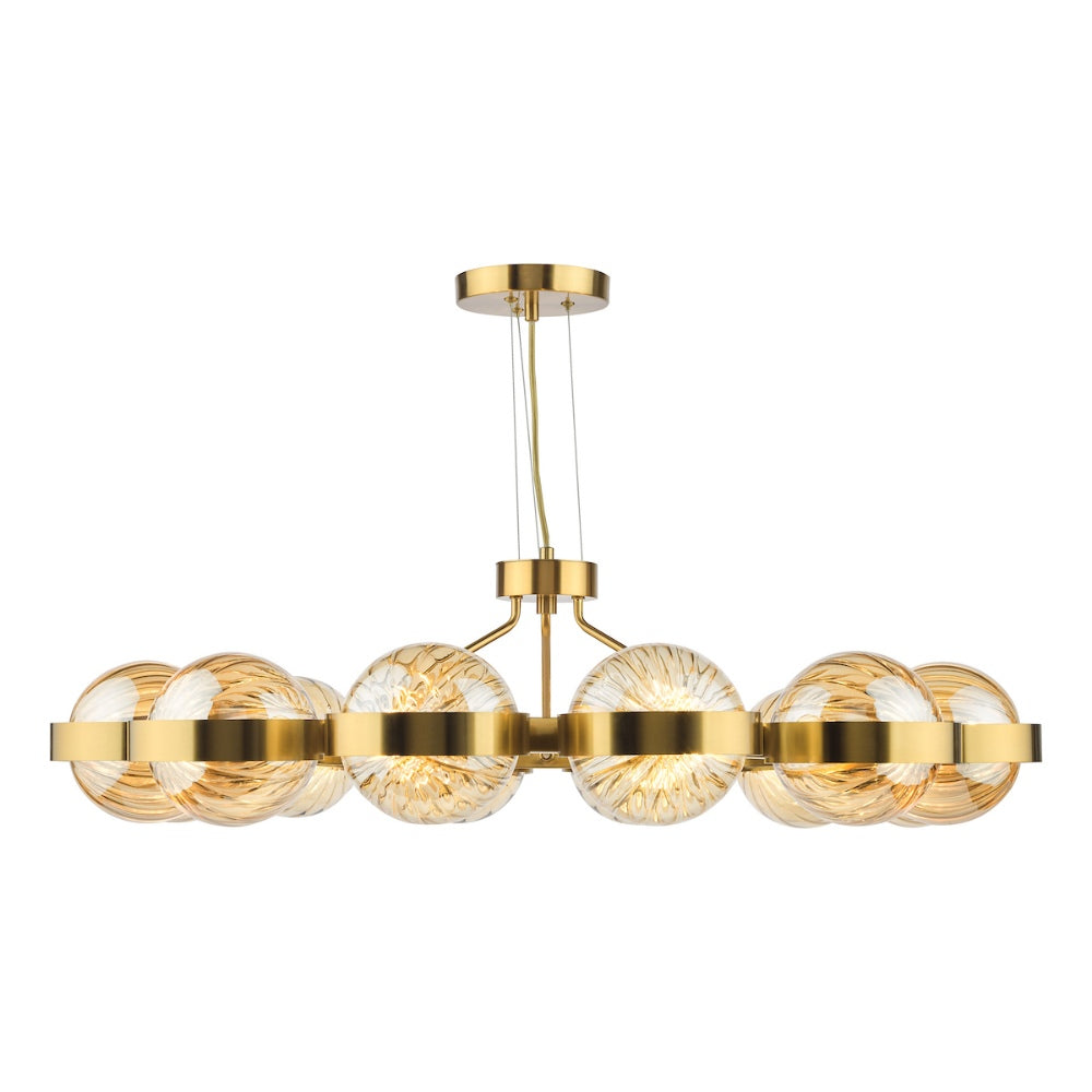 Ophira 12-Light Antique Gold Pendant