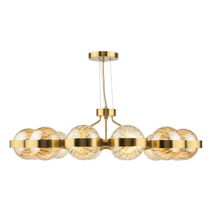 Ophira 12-Light Antique Gold Pendant