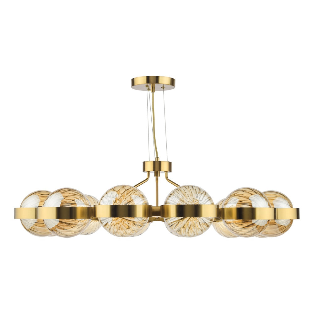 Ophira 12-Light Antique Gold Pendant