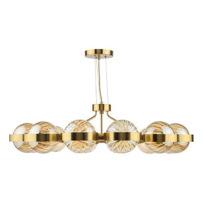 Ophira 12-Light Antique Gold Pendant