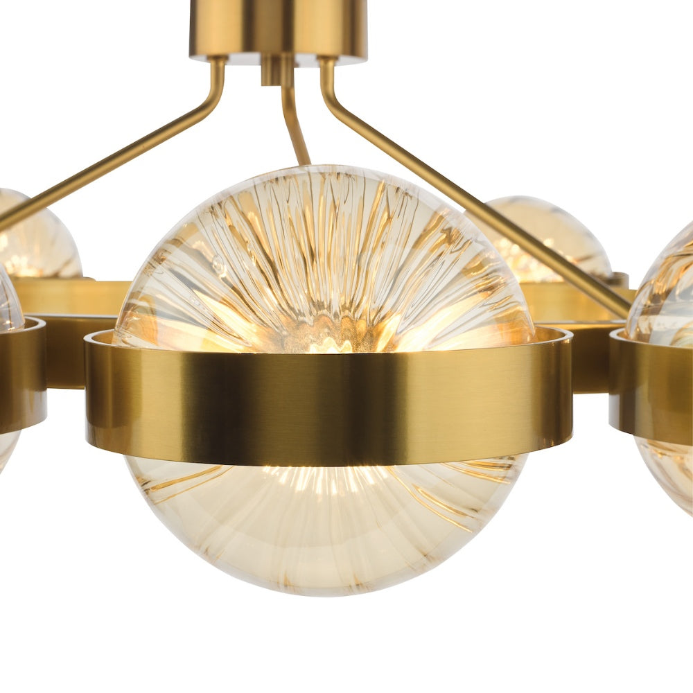 Ophira 12-Light Antique Gold Pendant