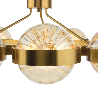 Ophira 12-Light Antique Gold Pendant