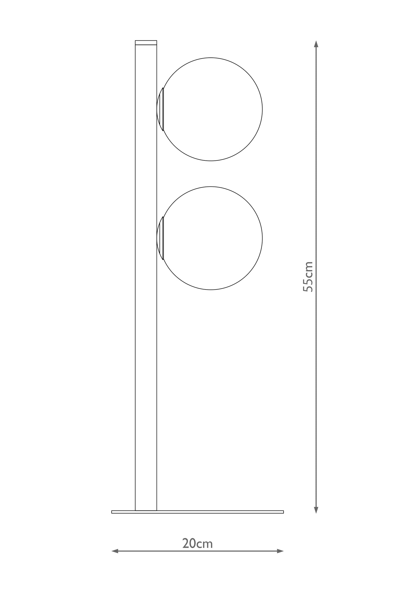 Ophelia 2-Light Warm Brass Table Lamp