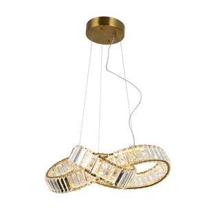 Sparkle Gold Knot LED Pendant Ceiling Light 38w