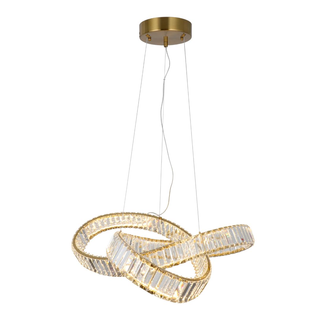 Sparkle Gold Knot LED Pendant Ceiling Light 58w