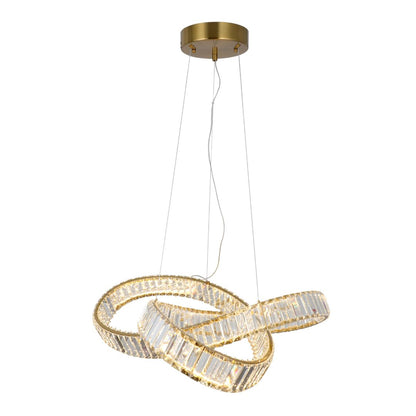 Sparkle Gold Knot LED Pendant Ceiling Light 58w