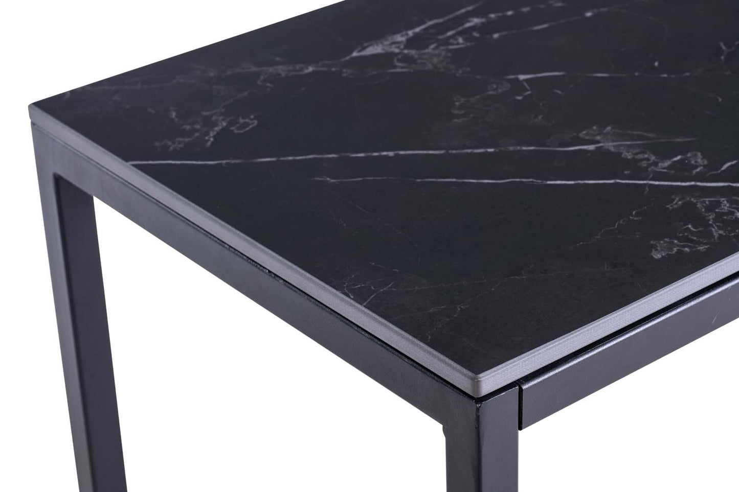 Oslo Black Marble Stone Console Table