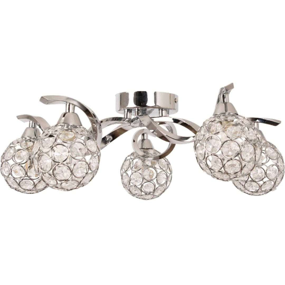 Zana 5 Light Semi Flush Ceiling Light