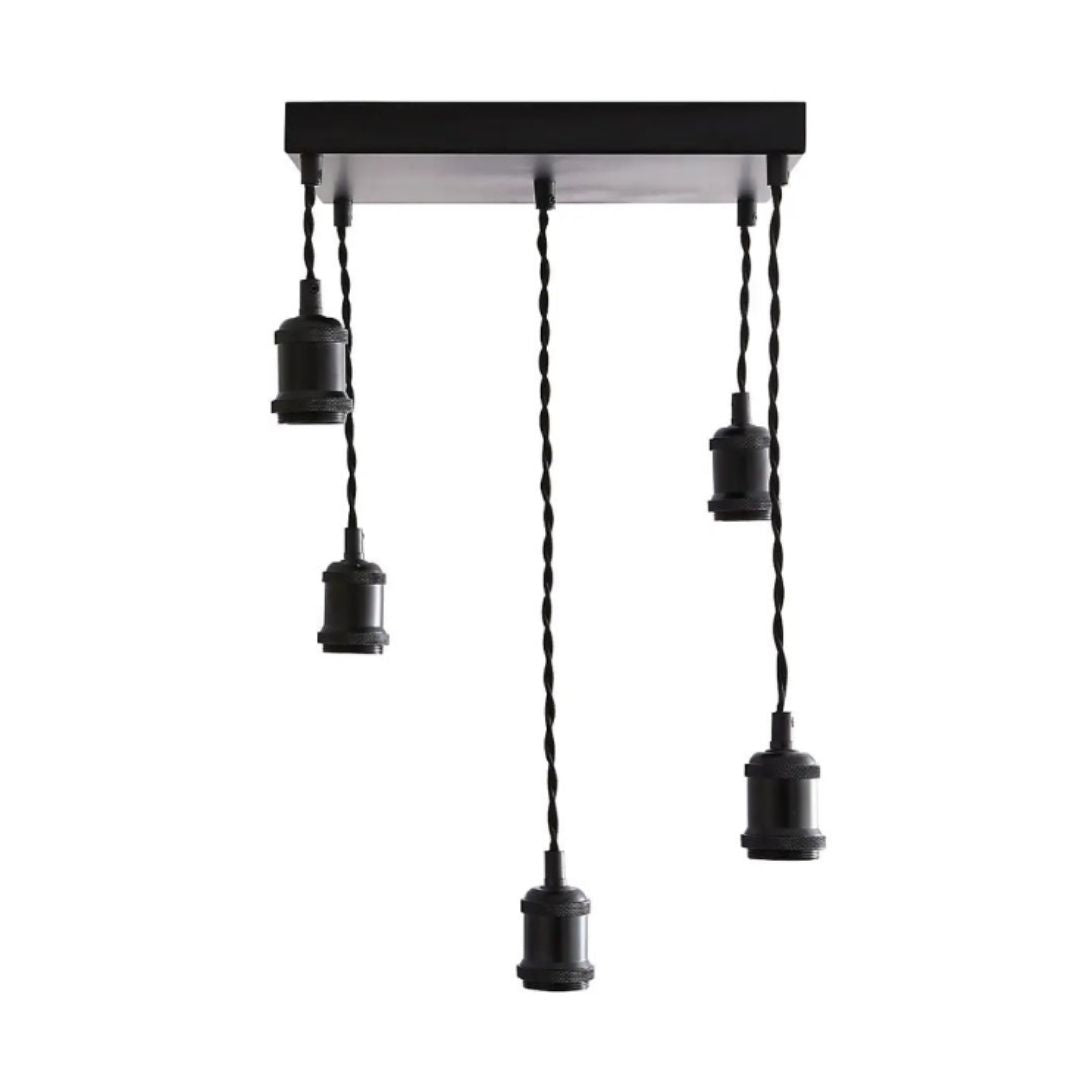 Melrose 5 Light Black Pendant Ceiling Light