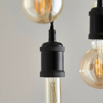 Melrose 5 Light Black Pendant Bar