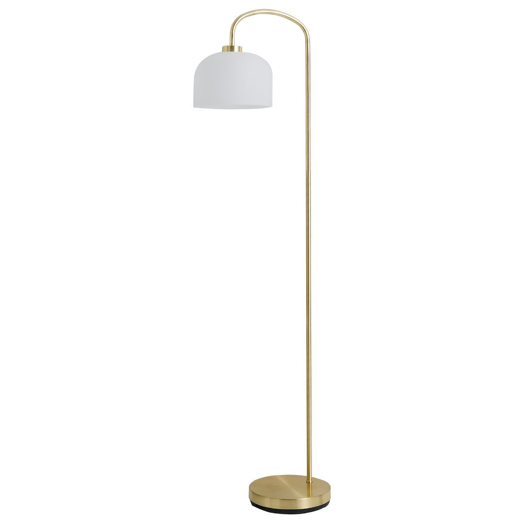 Everdeen Satin Brass Floor Lamp