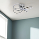 Reggie 4-Light Polished Chrome LED Semi-Flush Ceiling Light
