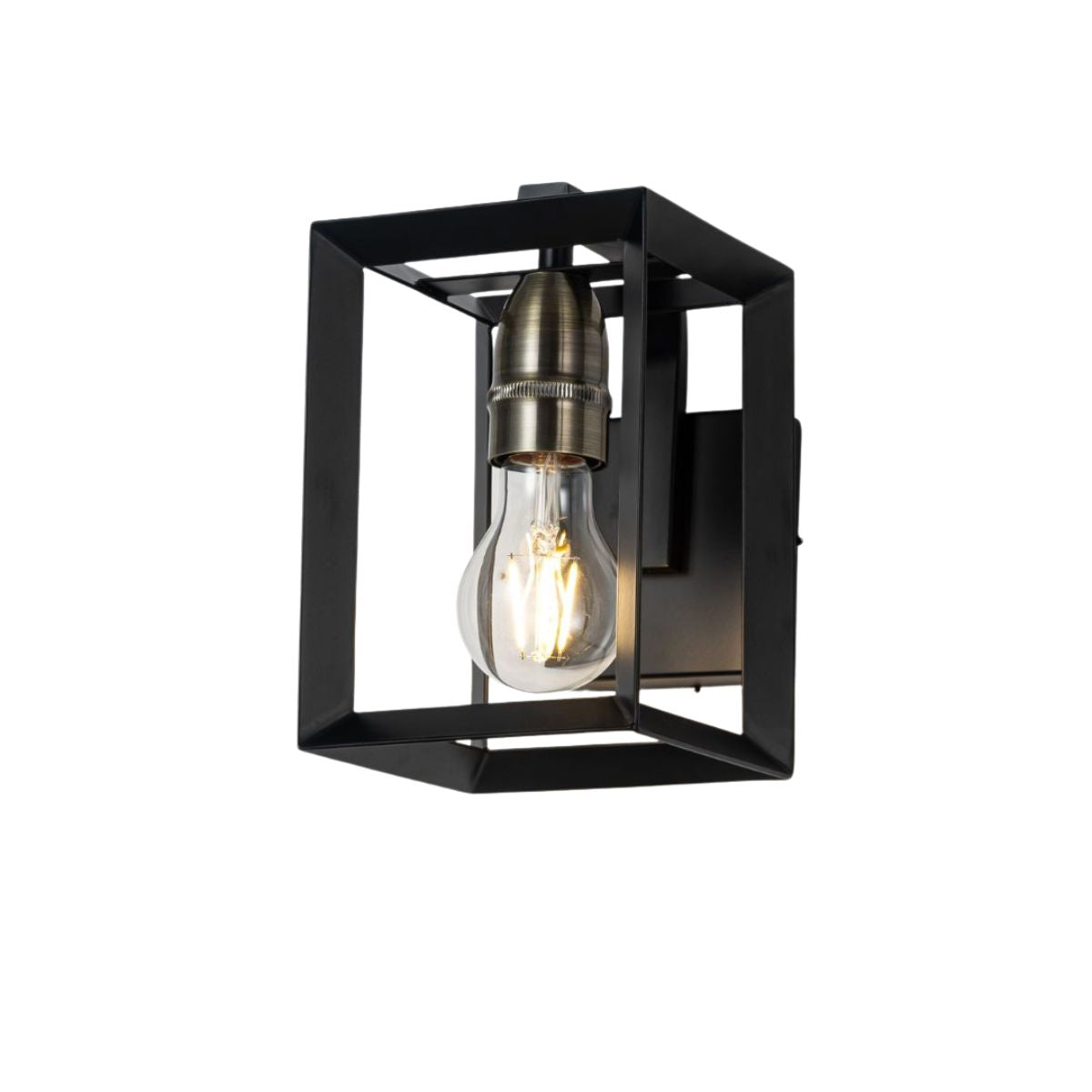 Sully Matte Black Wall Light