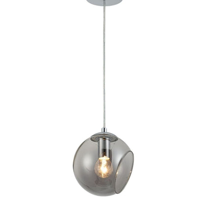 Nia Chrome Smoked 1-Light Pendant