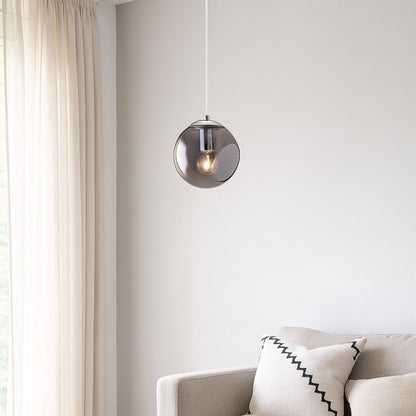 Nia Chrome Smoked 1-Light Pendant